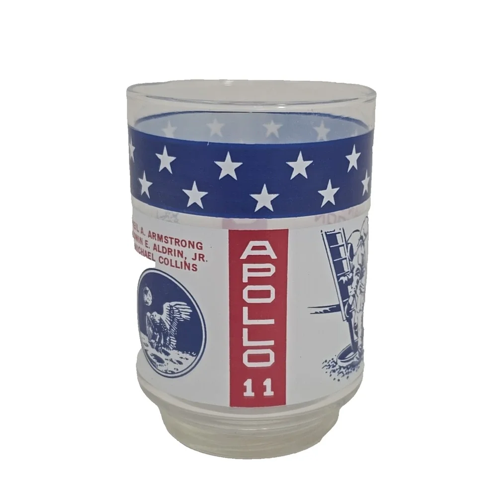 Apollo 11 Man On The Moon July 20, 1969 NASA USA Libbey Glass 4